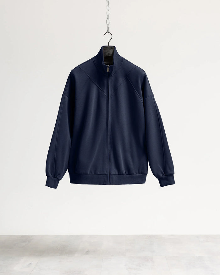 Felpa zip mezzo collo Eternal - Blu