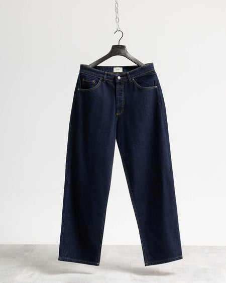 Jeans baggy blu resinato - Blu