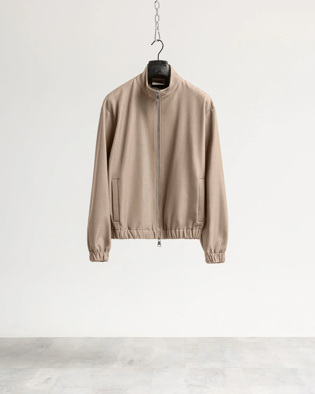 Giacca con zip mezzo collo tessuto classico Eternal Atelier