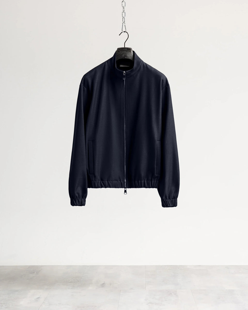 Giacca con zip mezzo collo tessuto classico Eternal Atelier