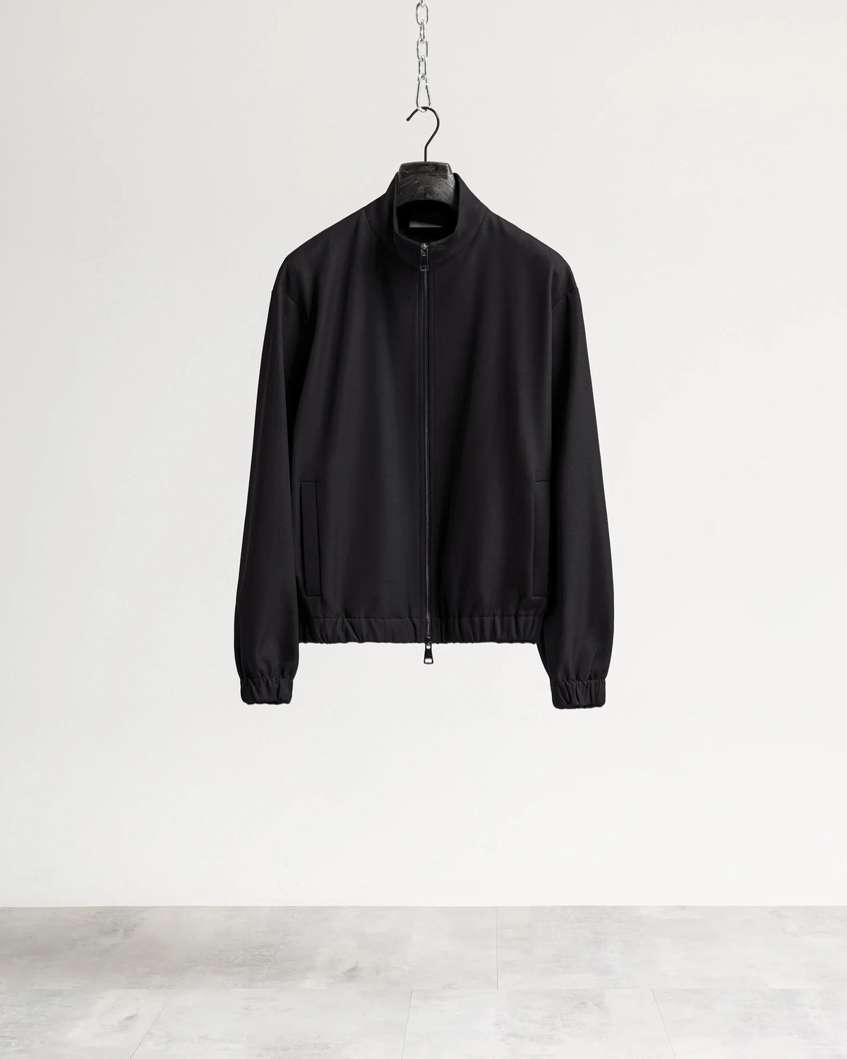 Giacca con zip mezzo collo tessuto classico Eternal Atelier