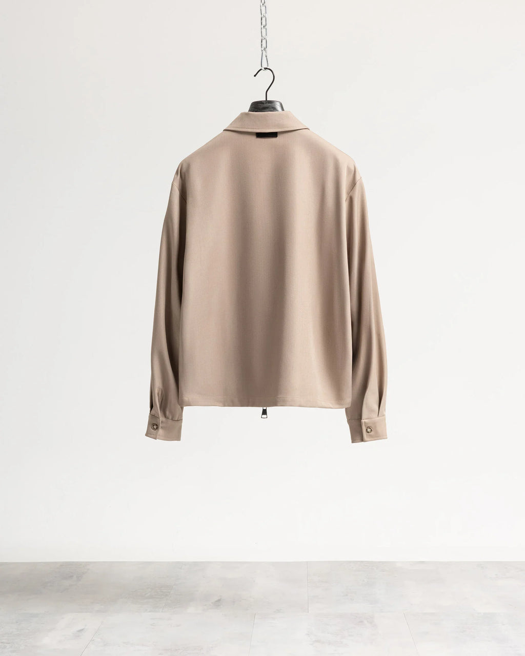 Giacca con zip collo camicia tessuto classico Eternal Atelier
