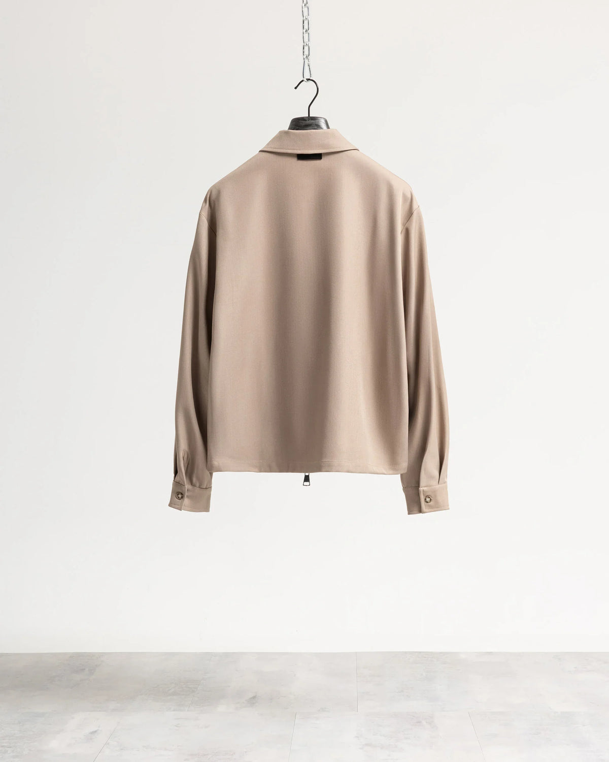 Giacca con zip collo camicia tessuto classico Eternal Atelier