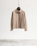 Giacca con zip collo camicia tessuto classico Eternal Atelier