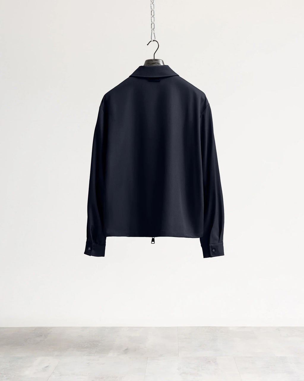 Giacca con zip collo camicia tessuto classico Eternal Atelier