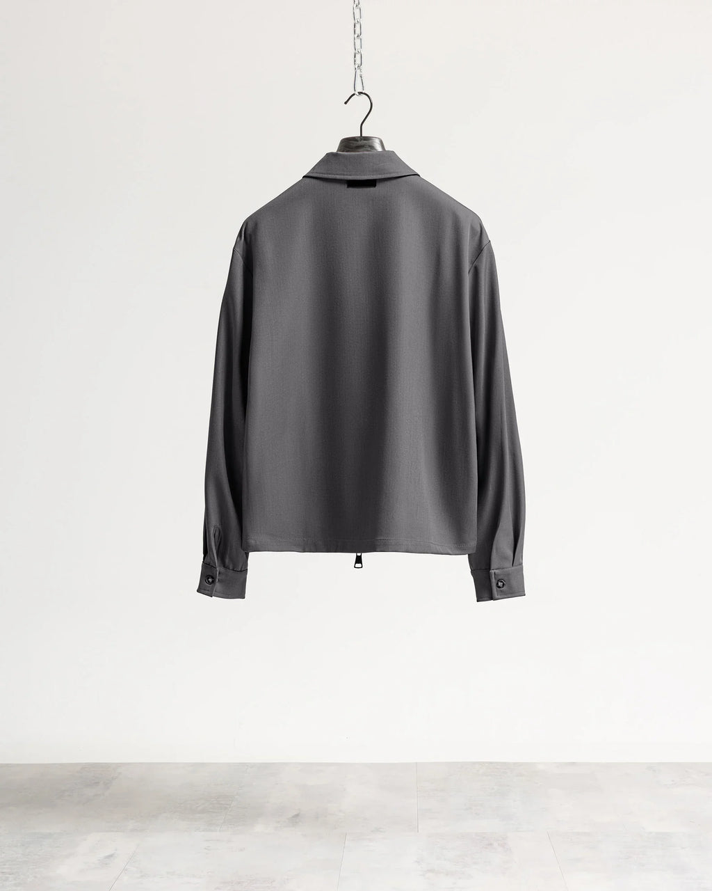 Giacca con zip collo camicia tessuto classico Eternal Atelier