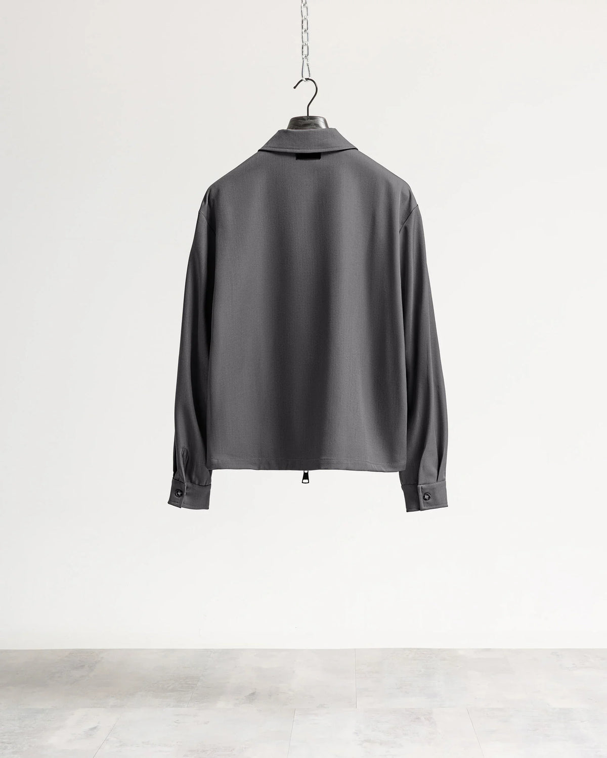 Giacca con zip collo camicia tessuto classico Eternal Atelier