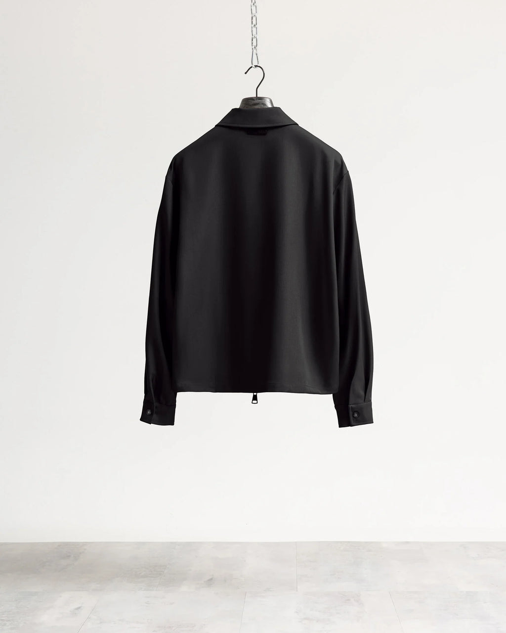 Giacca con zip collo camicia tessuto classico Eternal Atelier