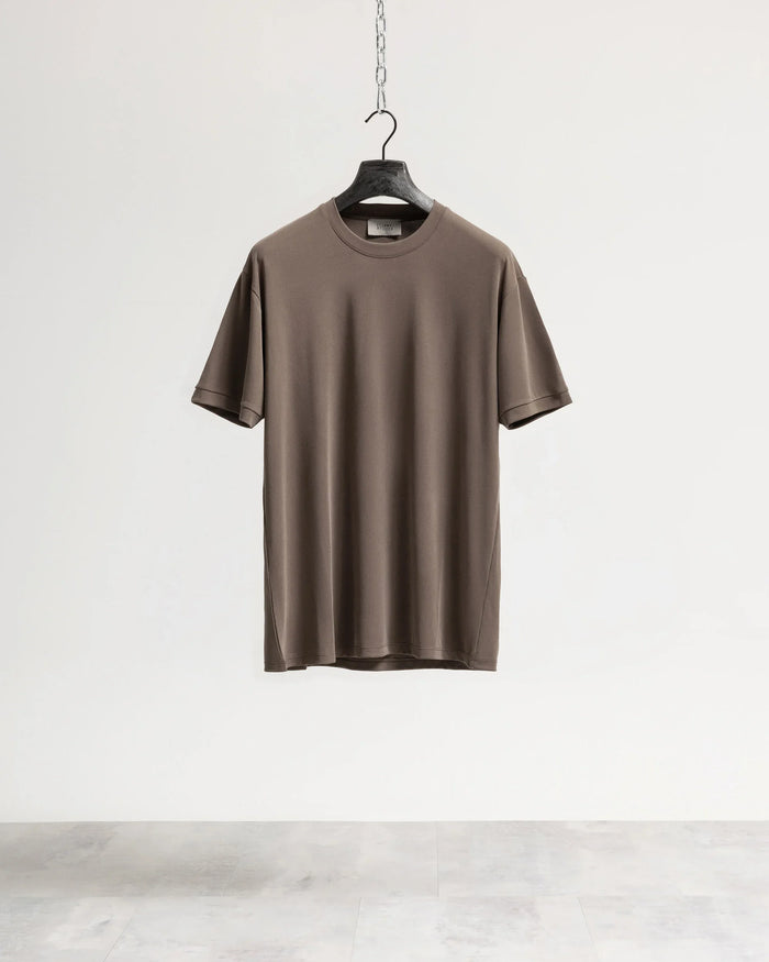 T-shirt costina manica corta Eternal Atelier - Fango
