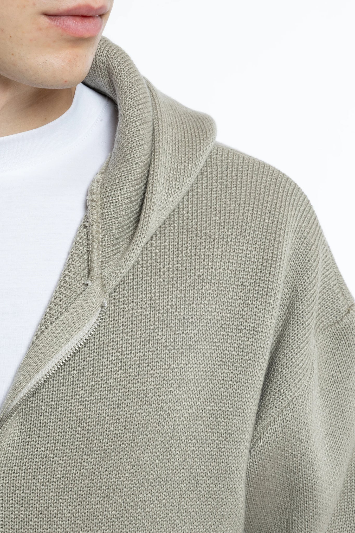 Maglione cappuccio con zip oversize Eternal Atelier