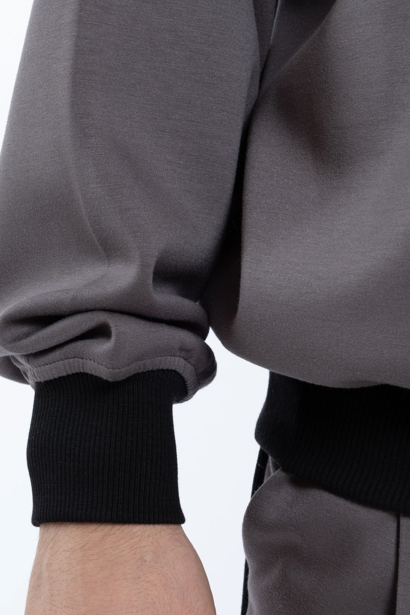 Felpa Scuba con collo costina oversize Eternal Atelier