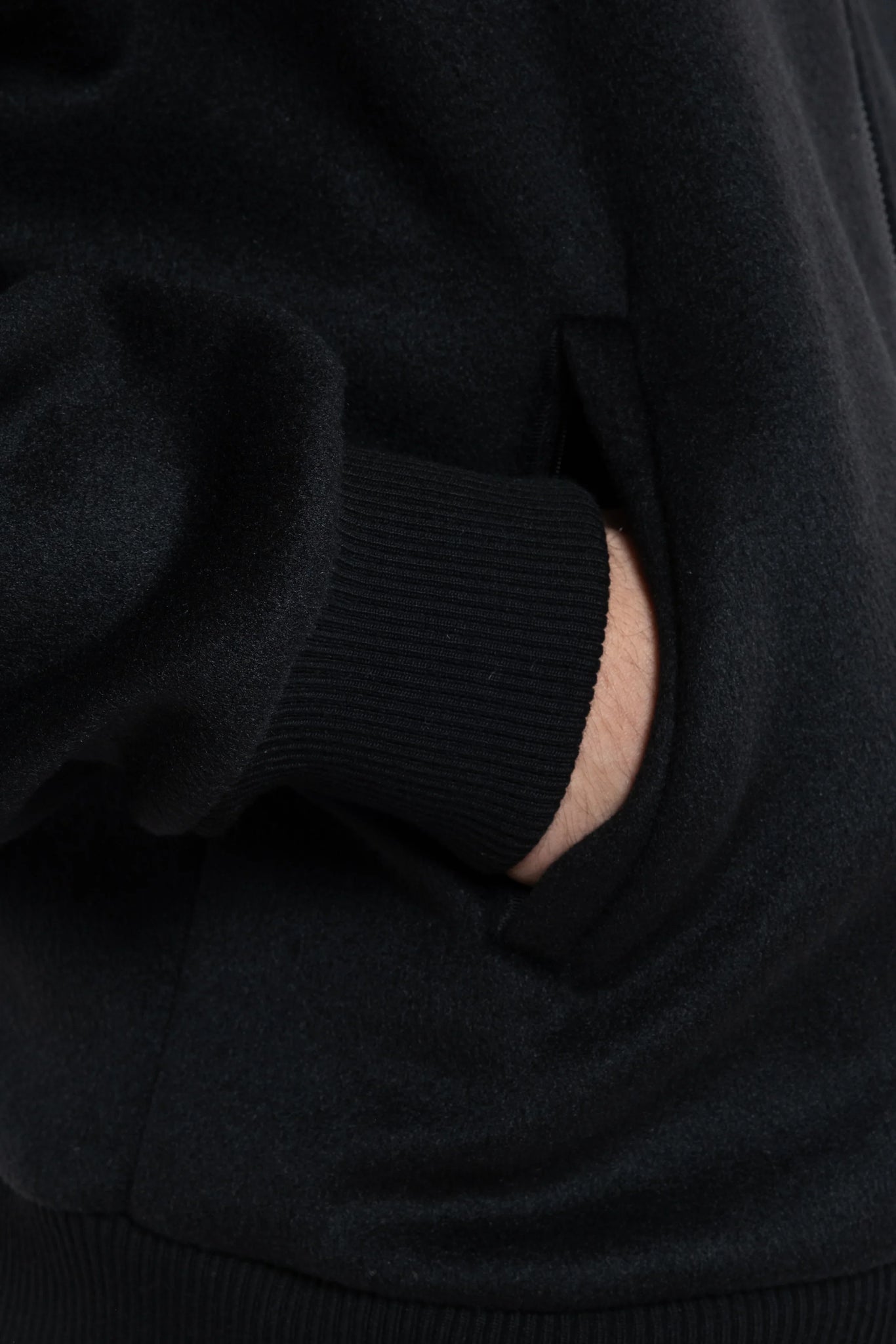 Felpa in lana con zip oversize Eternal Atelier