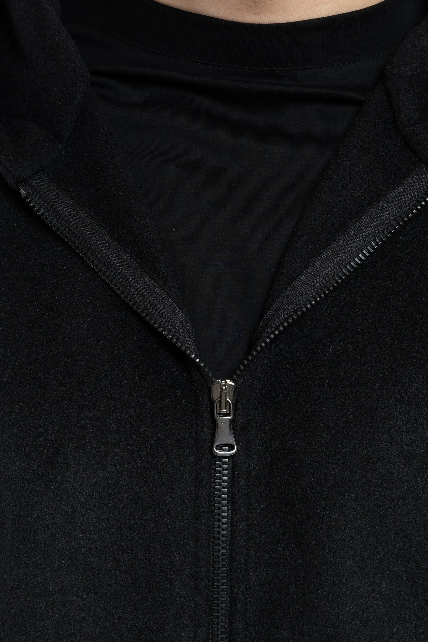 Felpa in lana con zip oversize Eternal Atelier