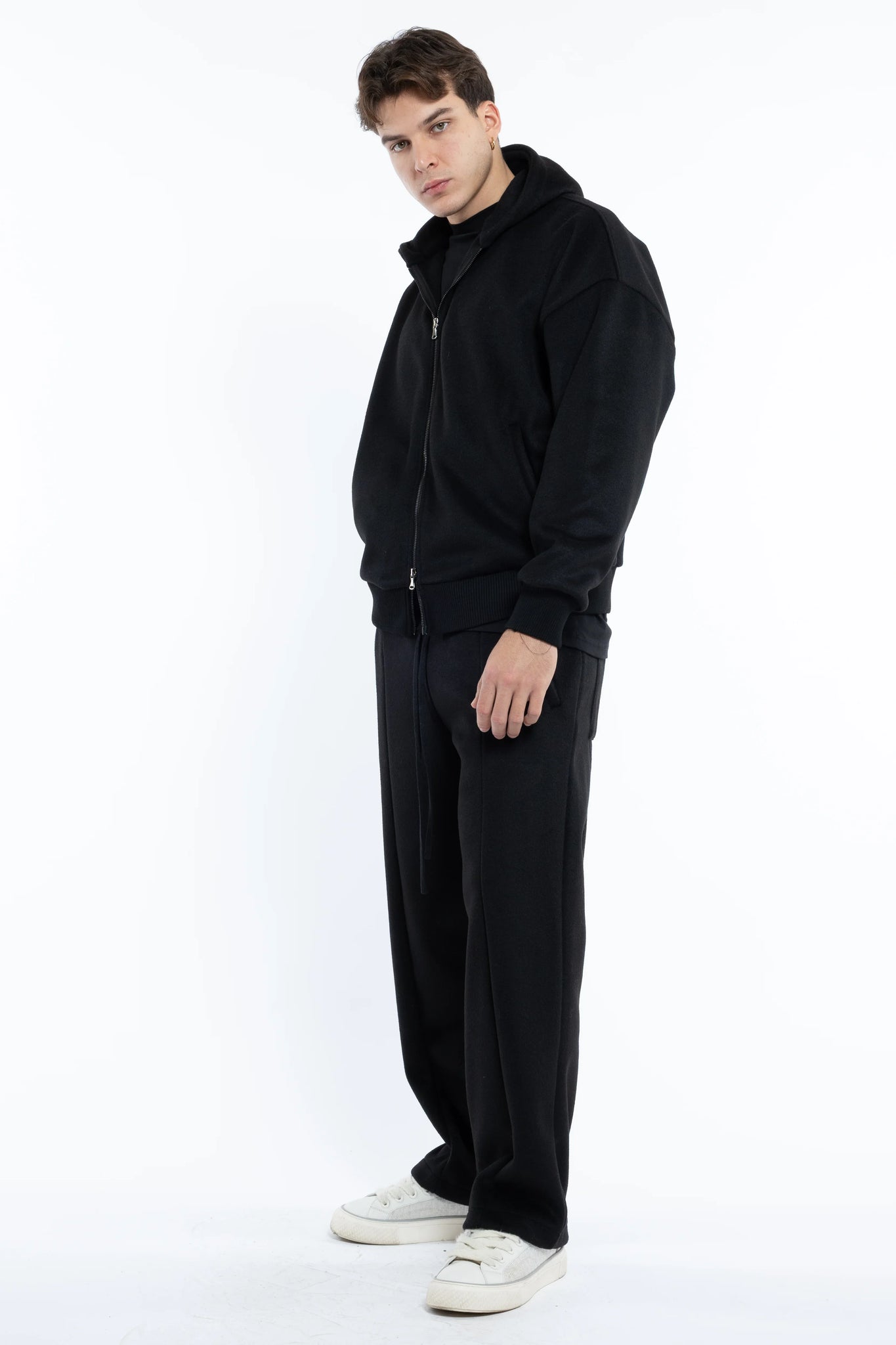 Pantalone tuta in lana fondo ampio Eternal Atelier