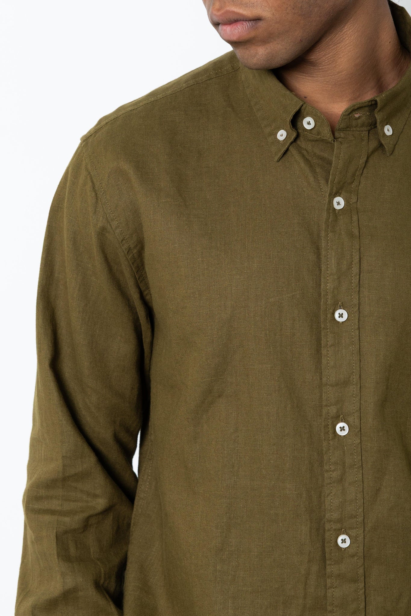 Camicia manica lunga in lino