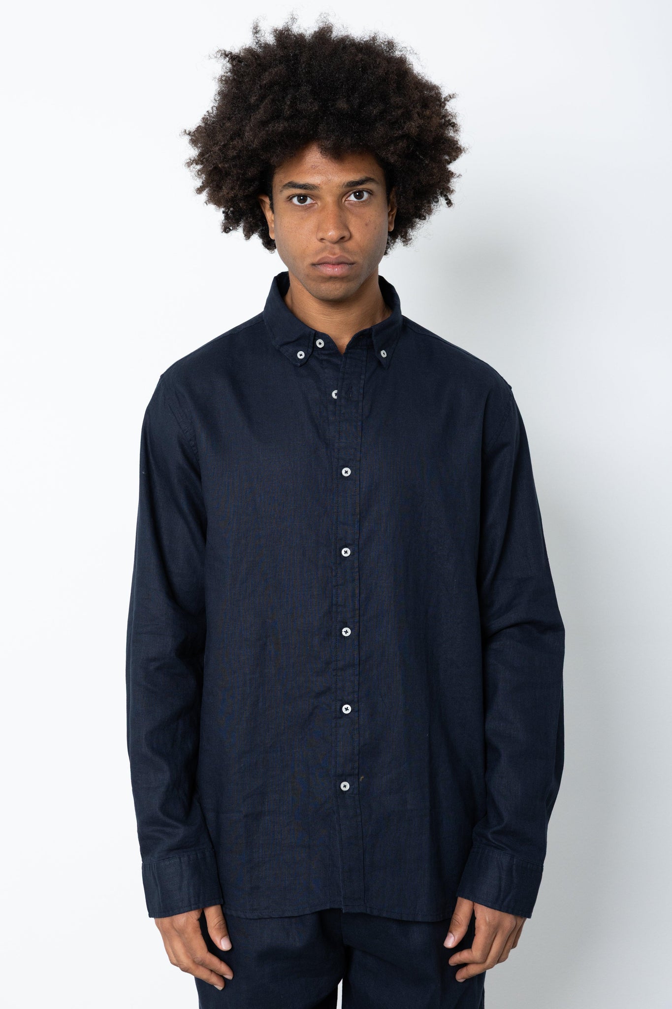 Camicia manica lunga in lino