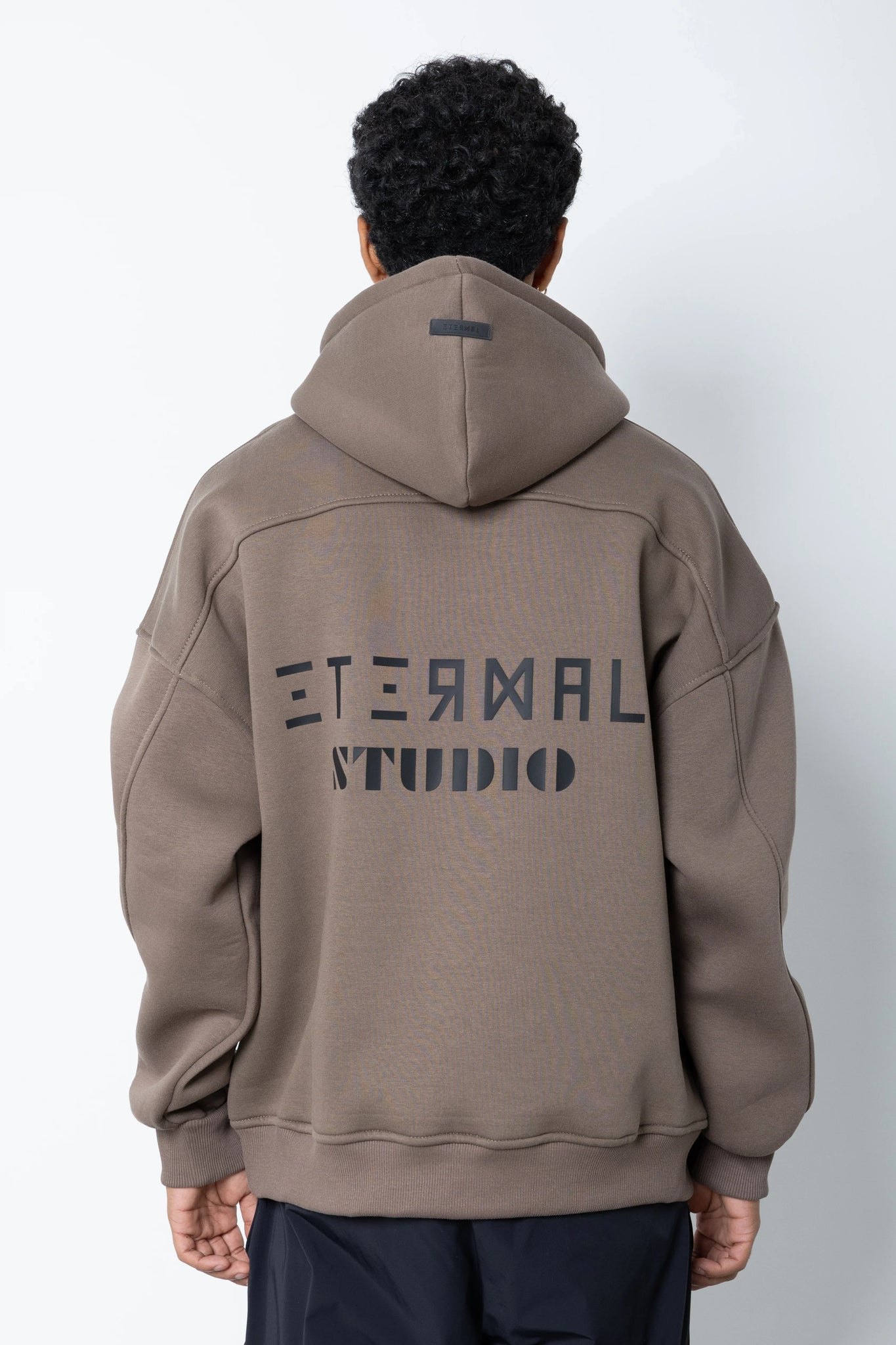 Felpa con cappuccio logo brick Eternal Studio