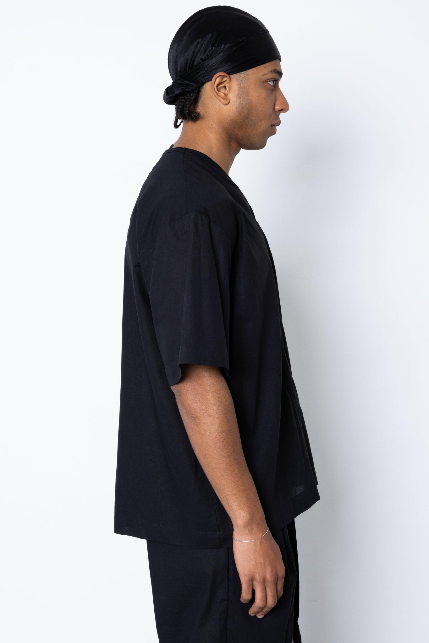 T-shirt con zip in lino Eternal