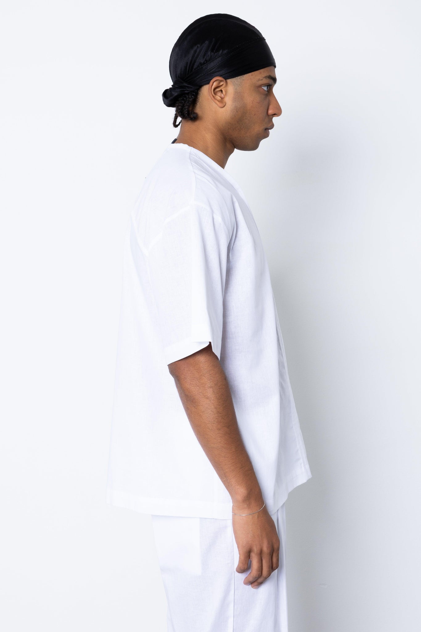 T-shirt con zip in lino Eternal