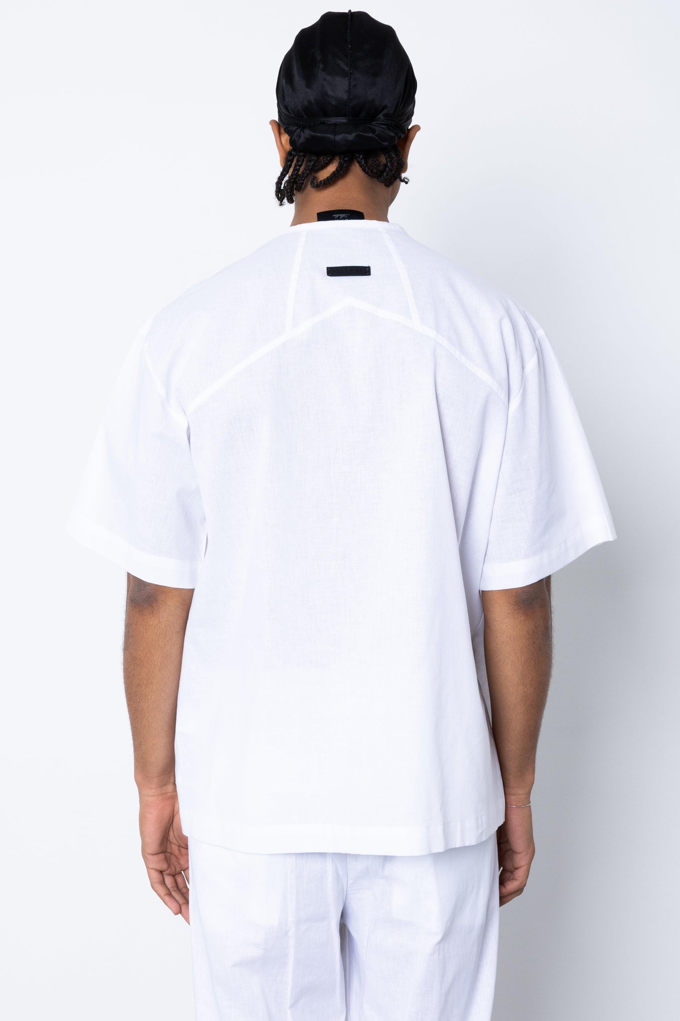 T-shirt con zip in lino Eternal