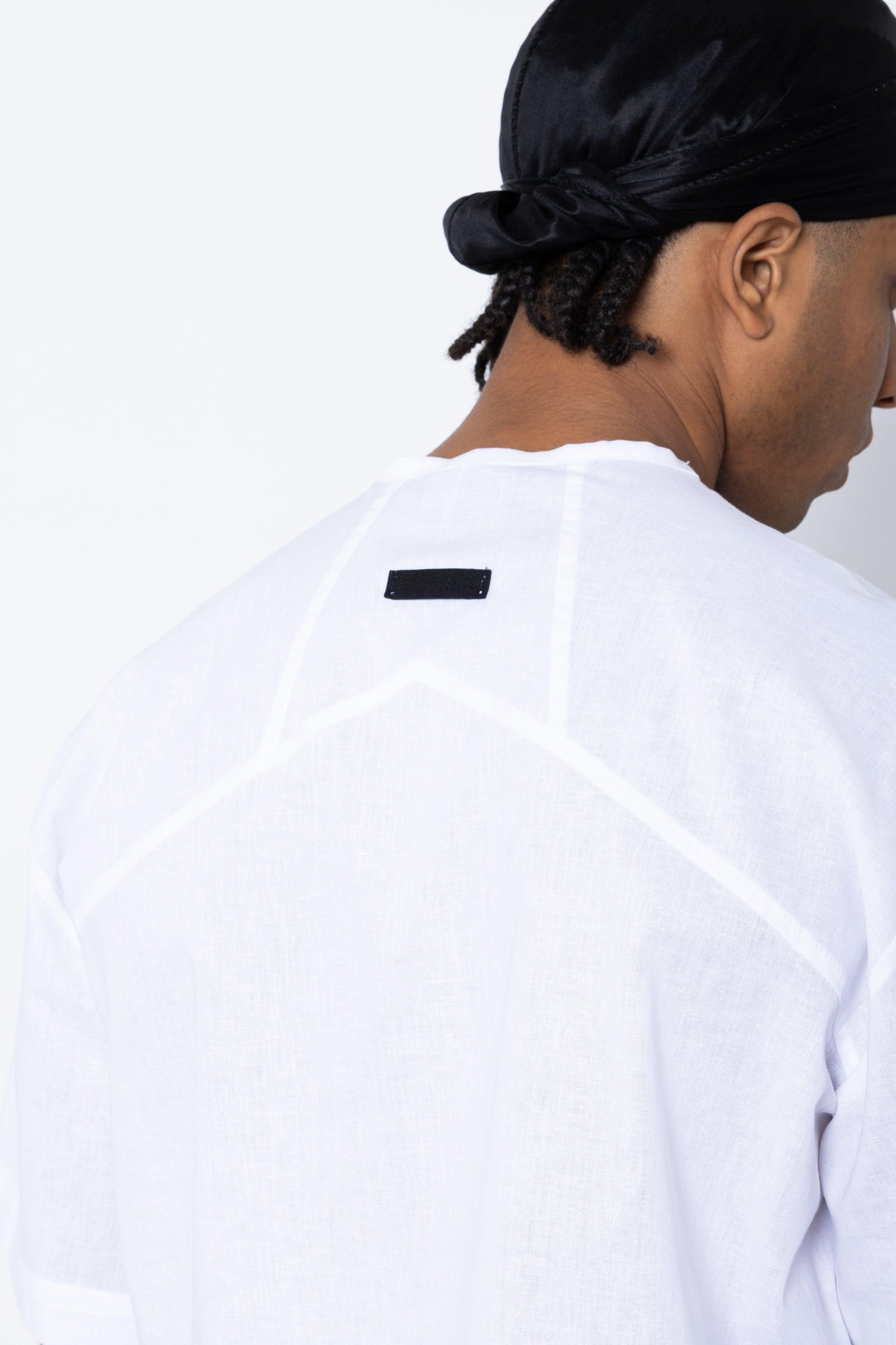 T-shirt con zip in lino Eternal