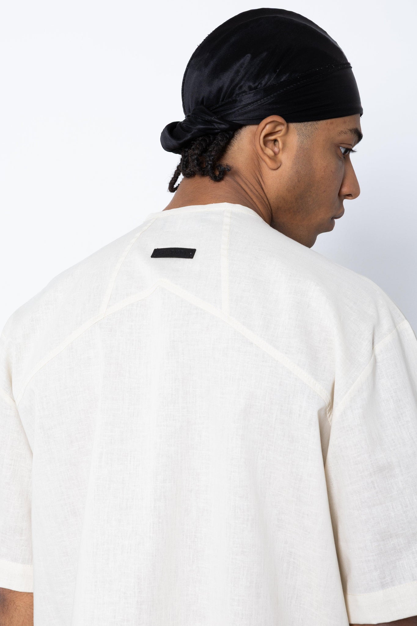 T-shirt con zip in lino Eternal
