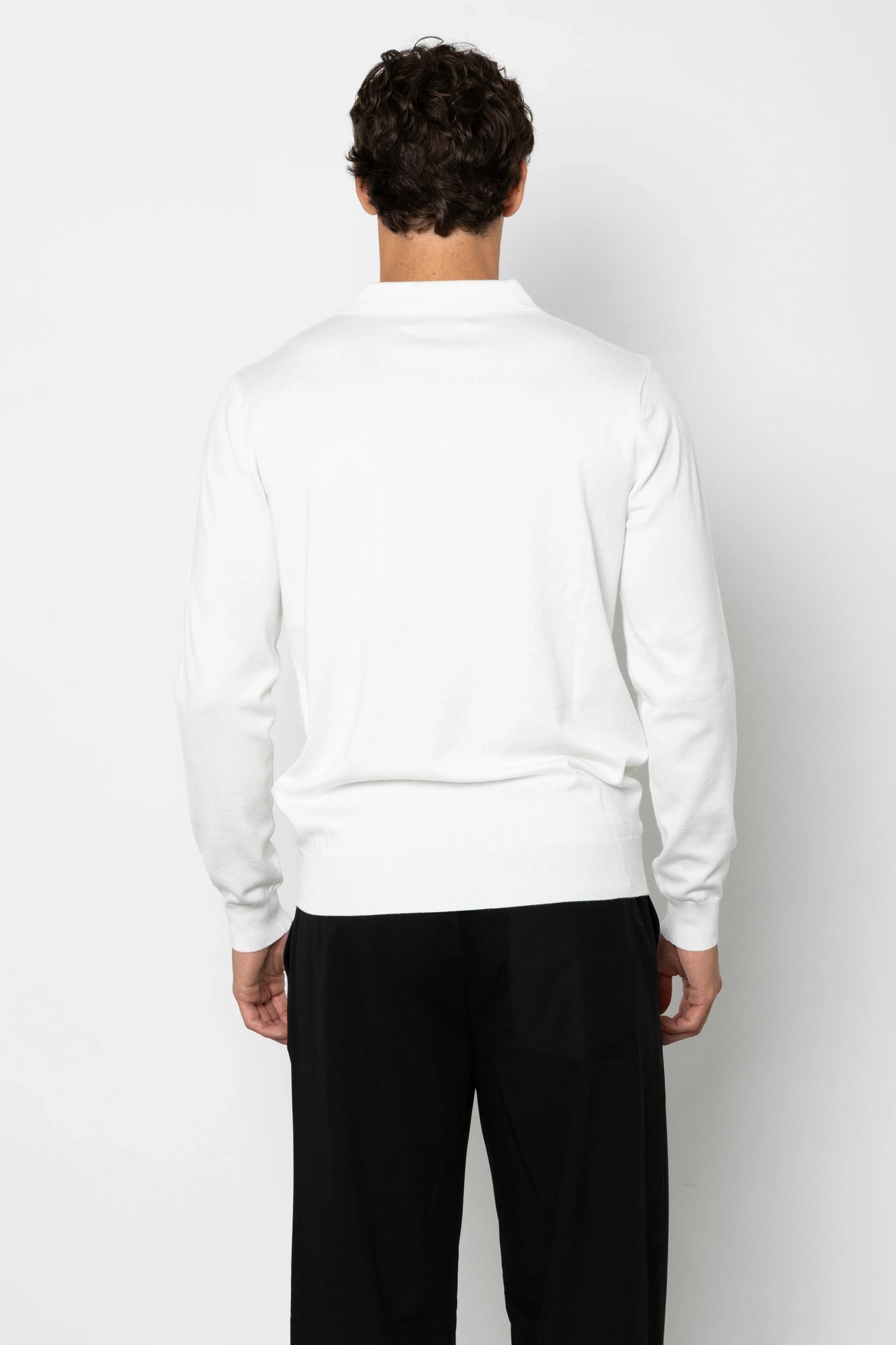 Polo in filo manica lunga