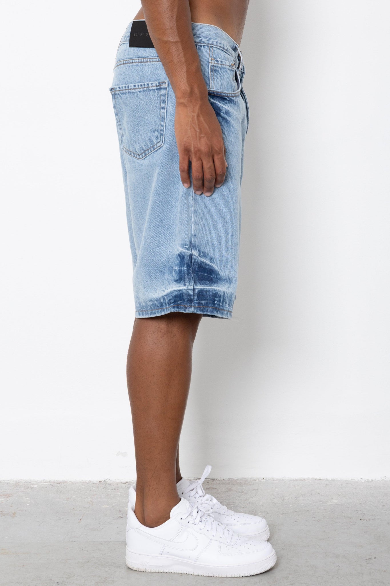 Short jeans indigo washed