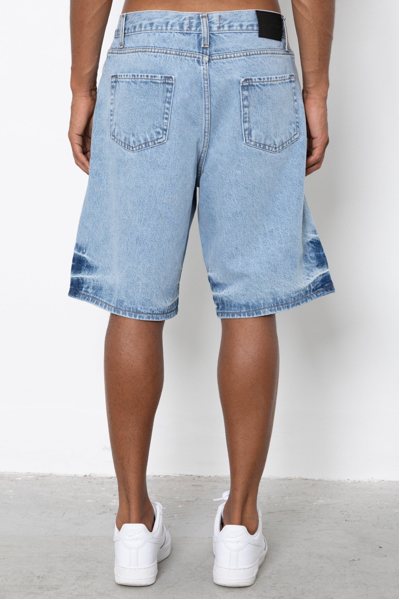 Short jeans indigo washed