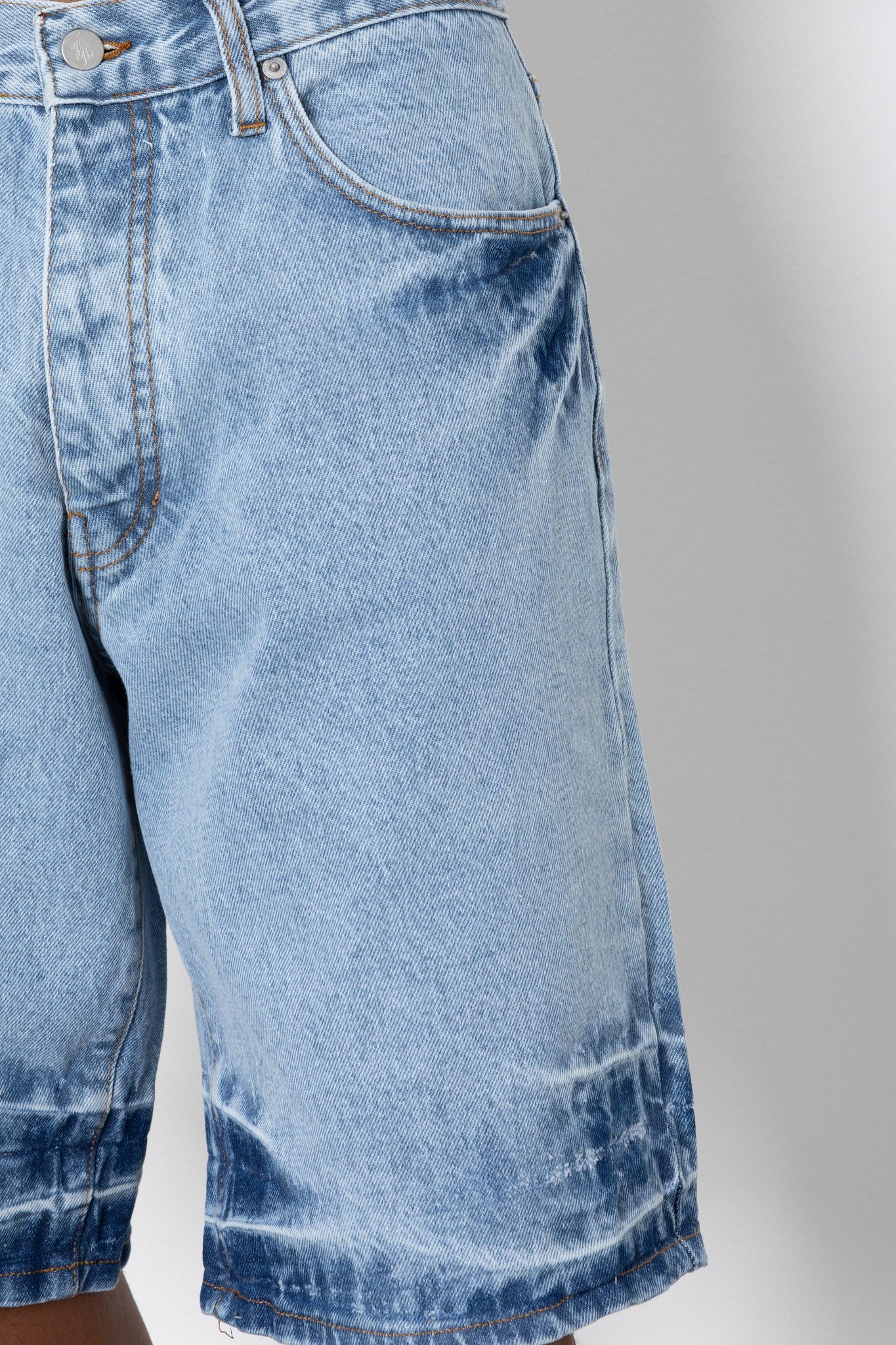 Short jeans indigo washed