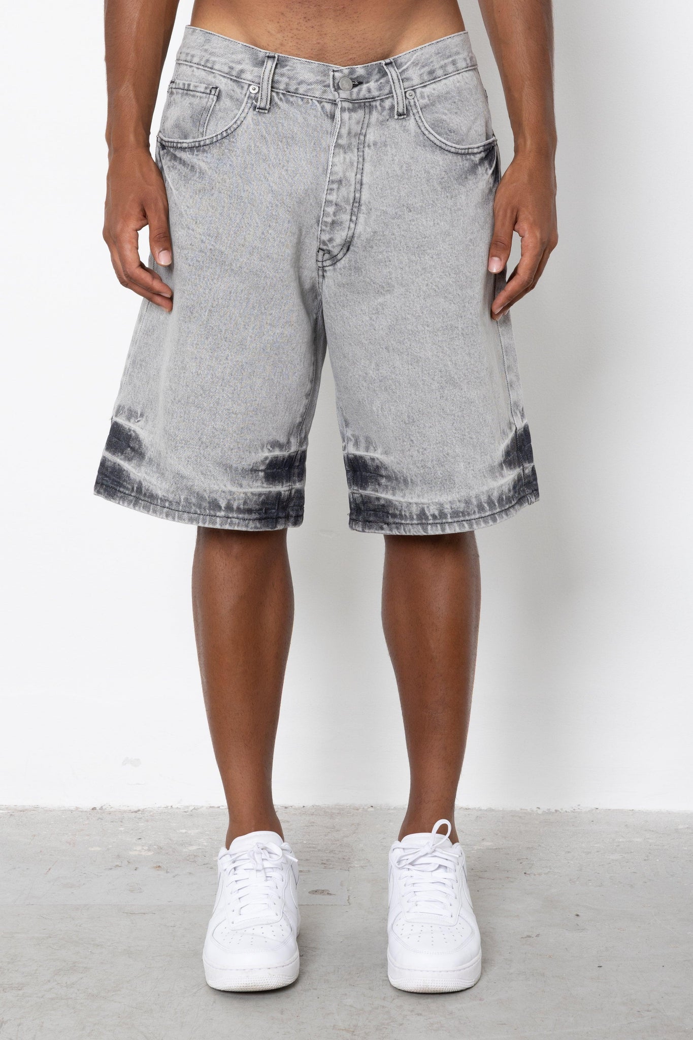 Short jeans grey ink