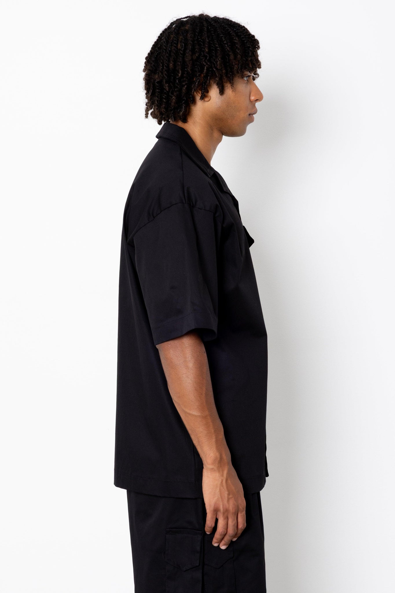 Camicia Cargo in gabardina