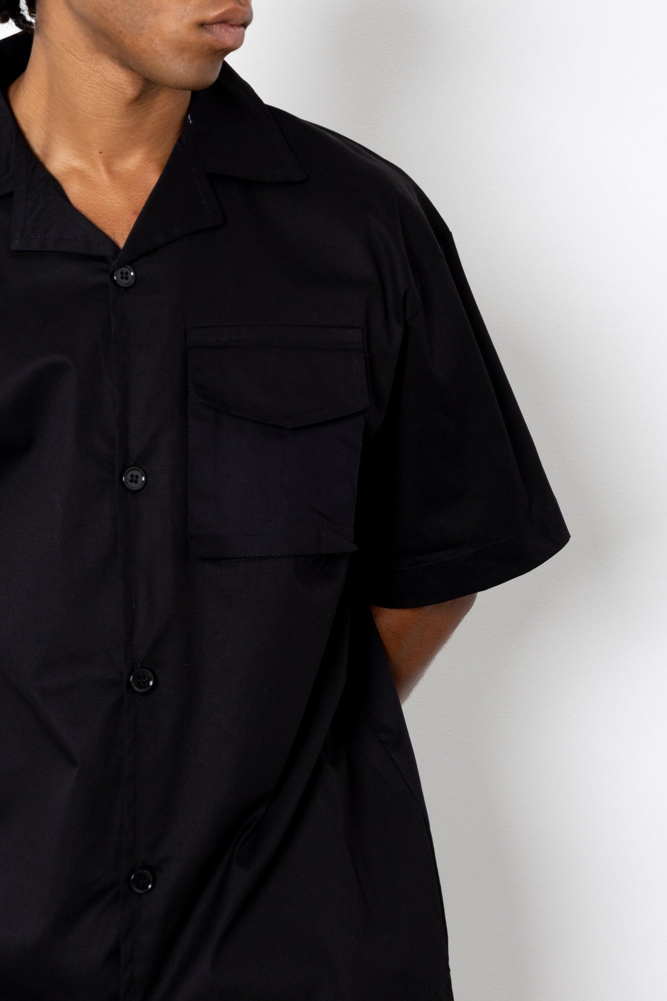 Camicia Cargo in gabardina