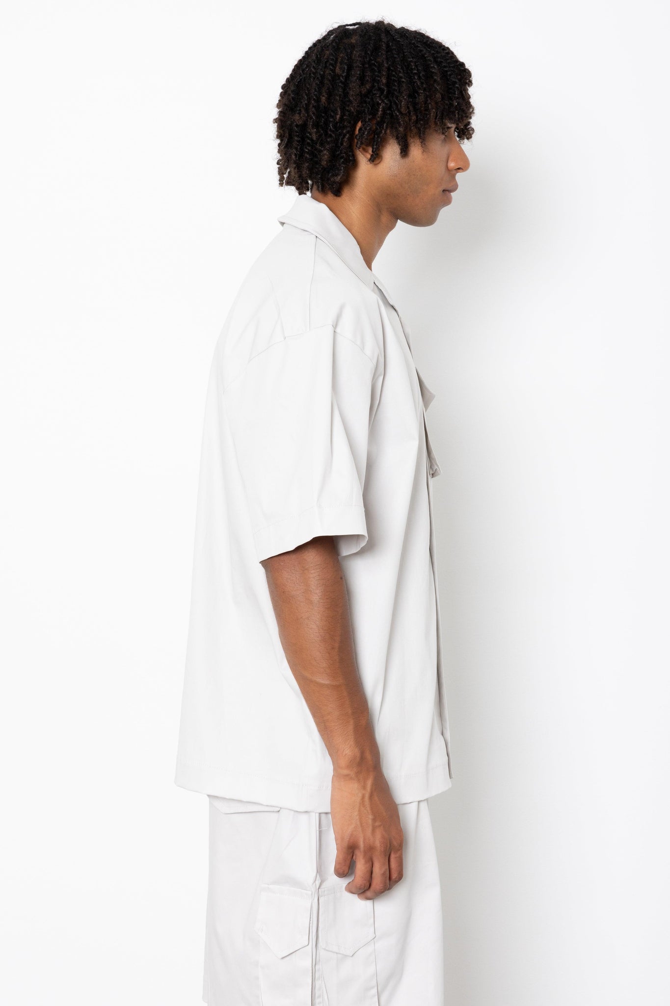 Camicia Cargo in gabardina