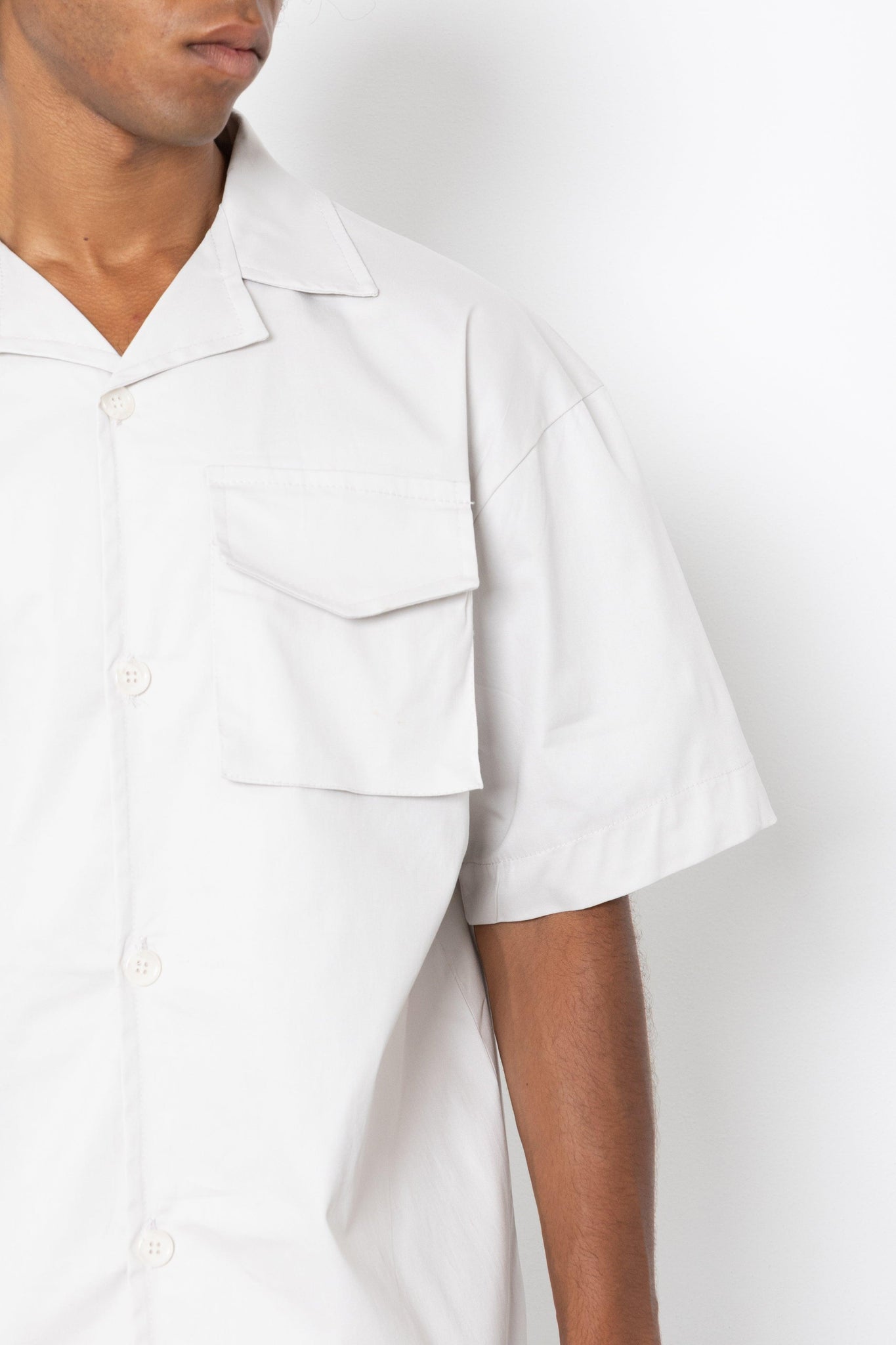 Camicia Cargo in gabardina