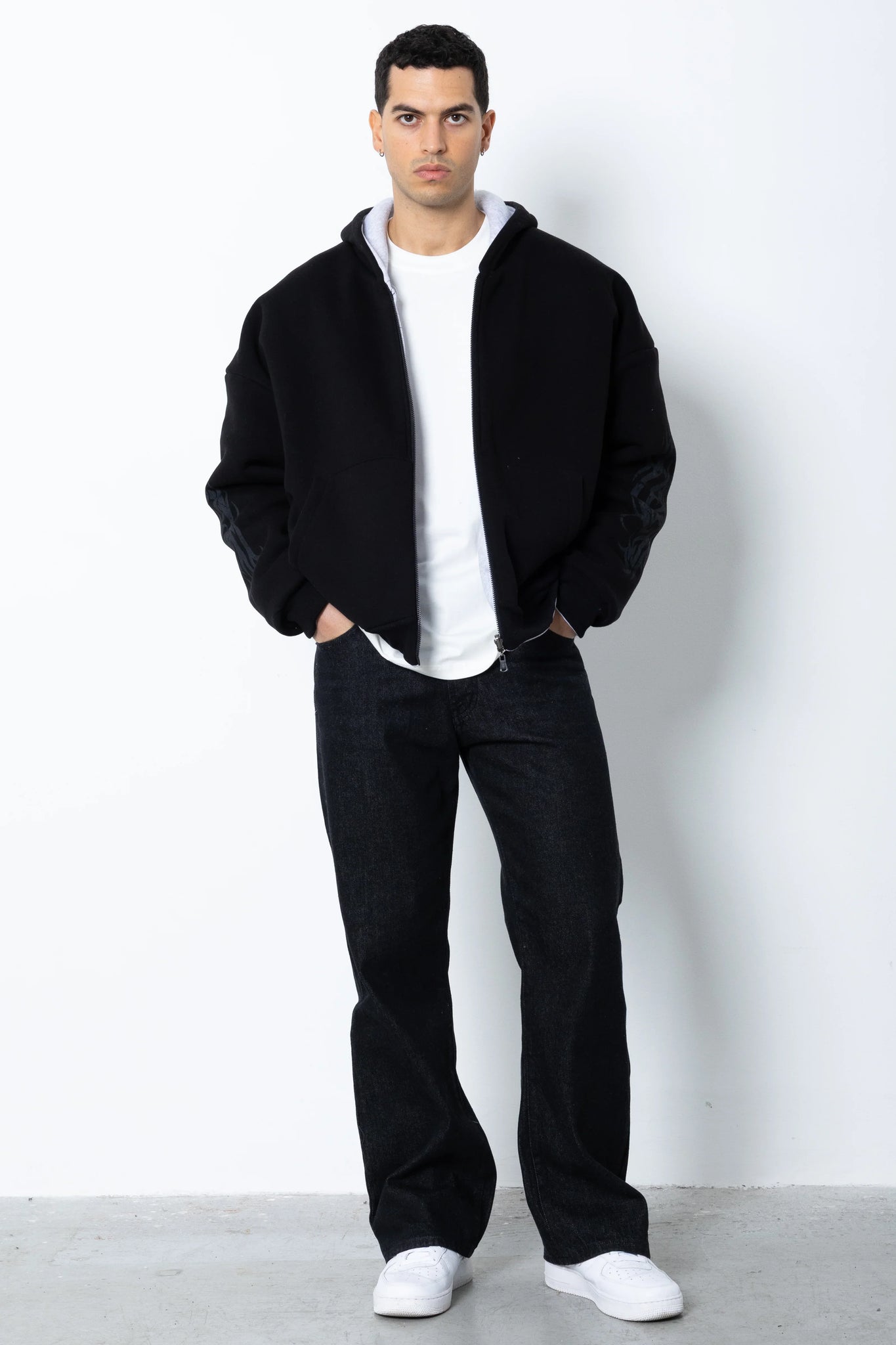 Felpa con cappuccio double face Eternal Studio