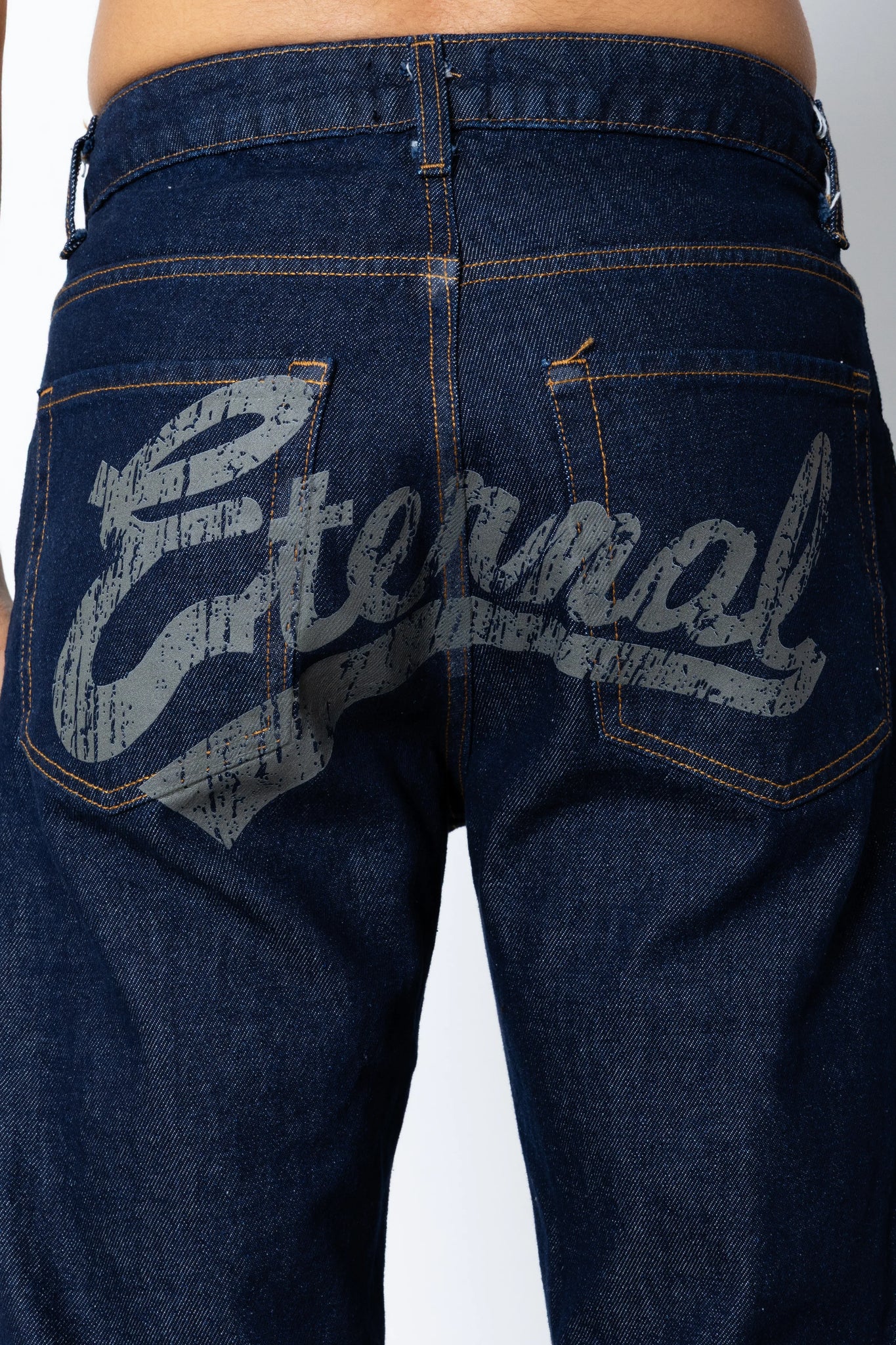 Jeans Eternal studio stampa dietro