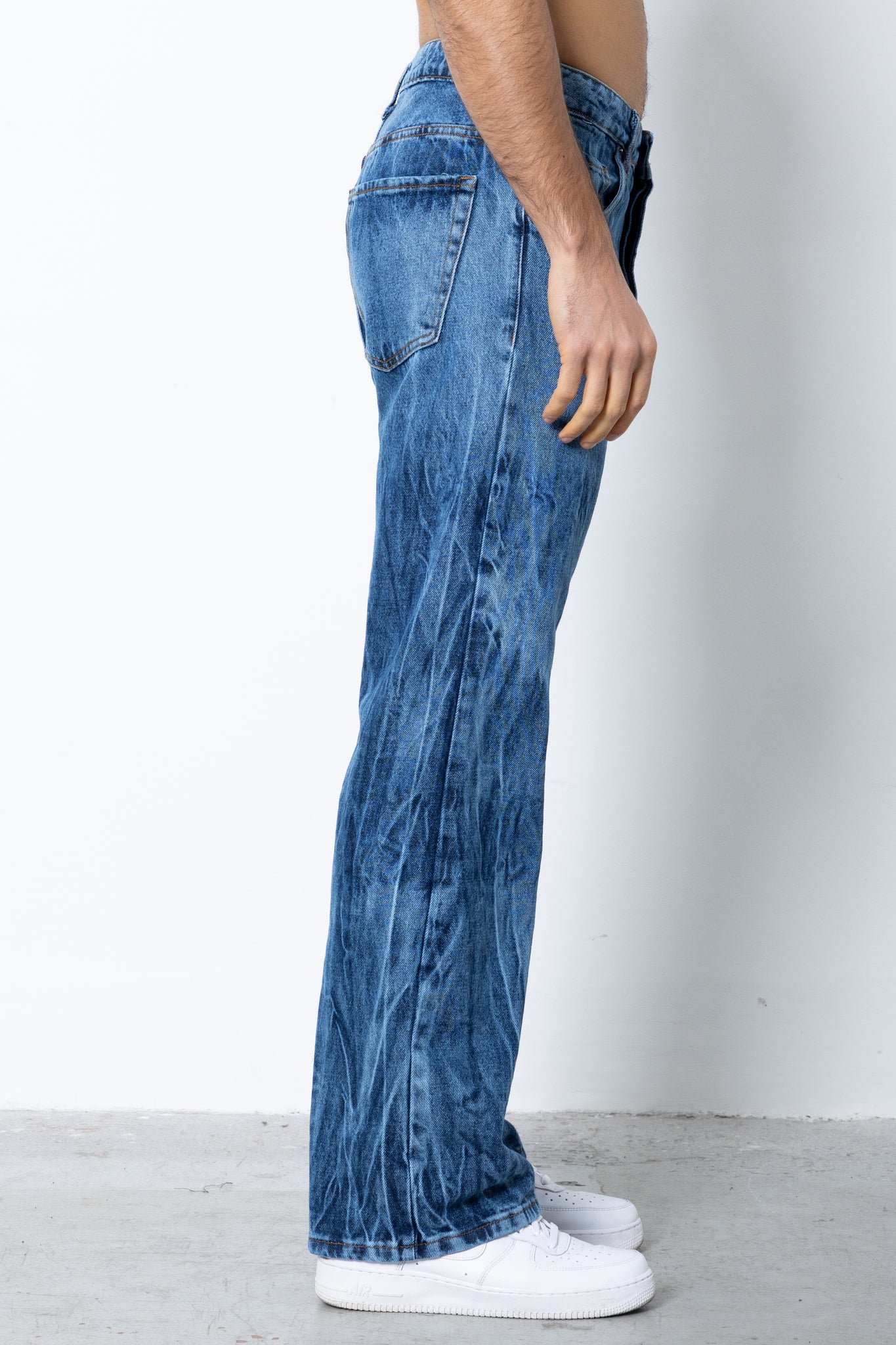 Jeans blu fiammato Eternal Studio