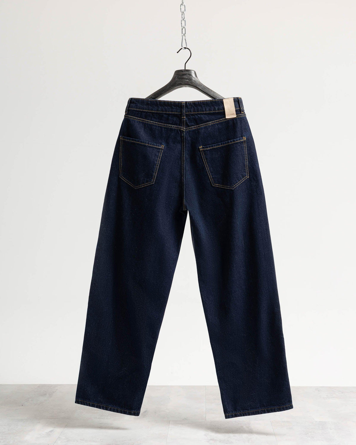 Jeans baggy blu resinato Eternal