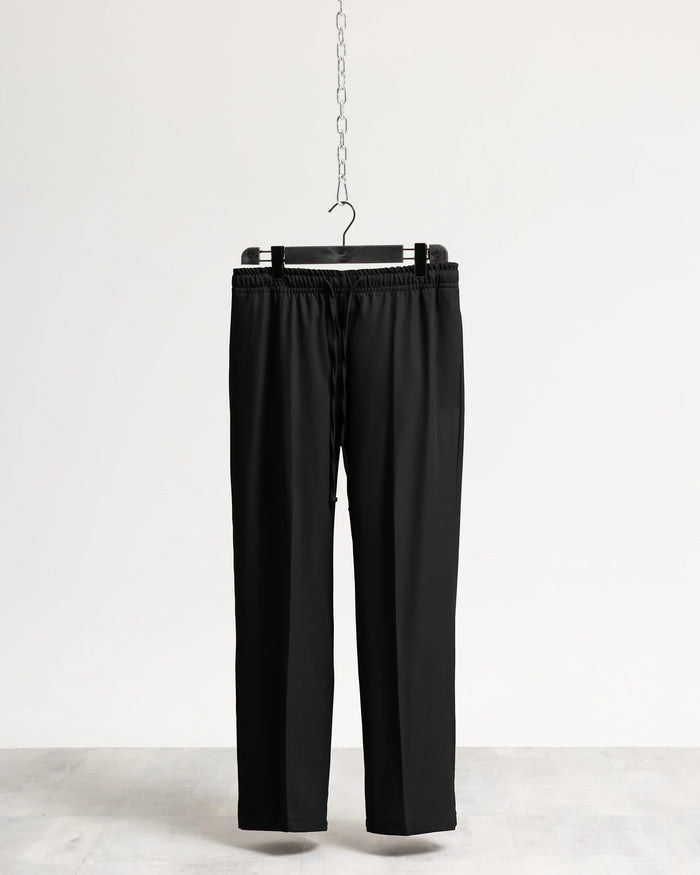 Pantalaccio fondo ampio tessuto classico Eternal Atelier - Nero