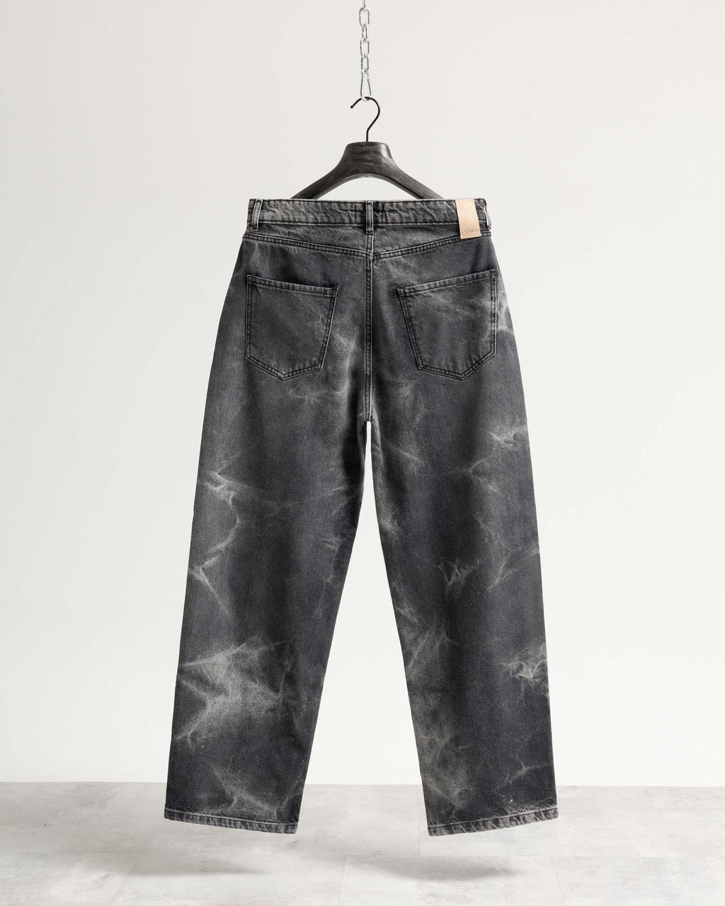 Jeans baggy nero fulmini Eternal