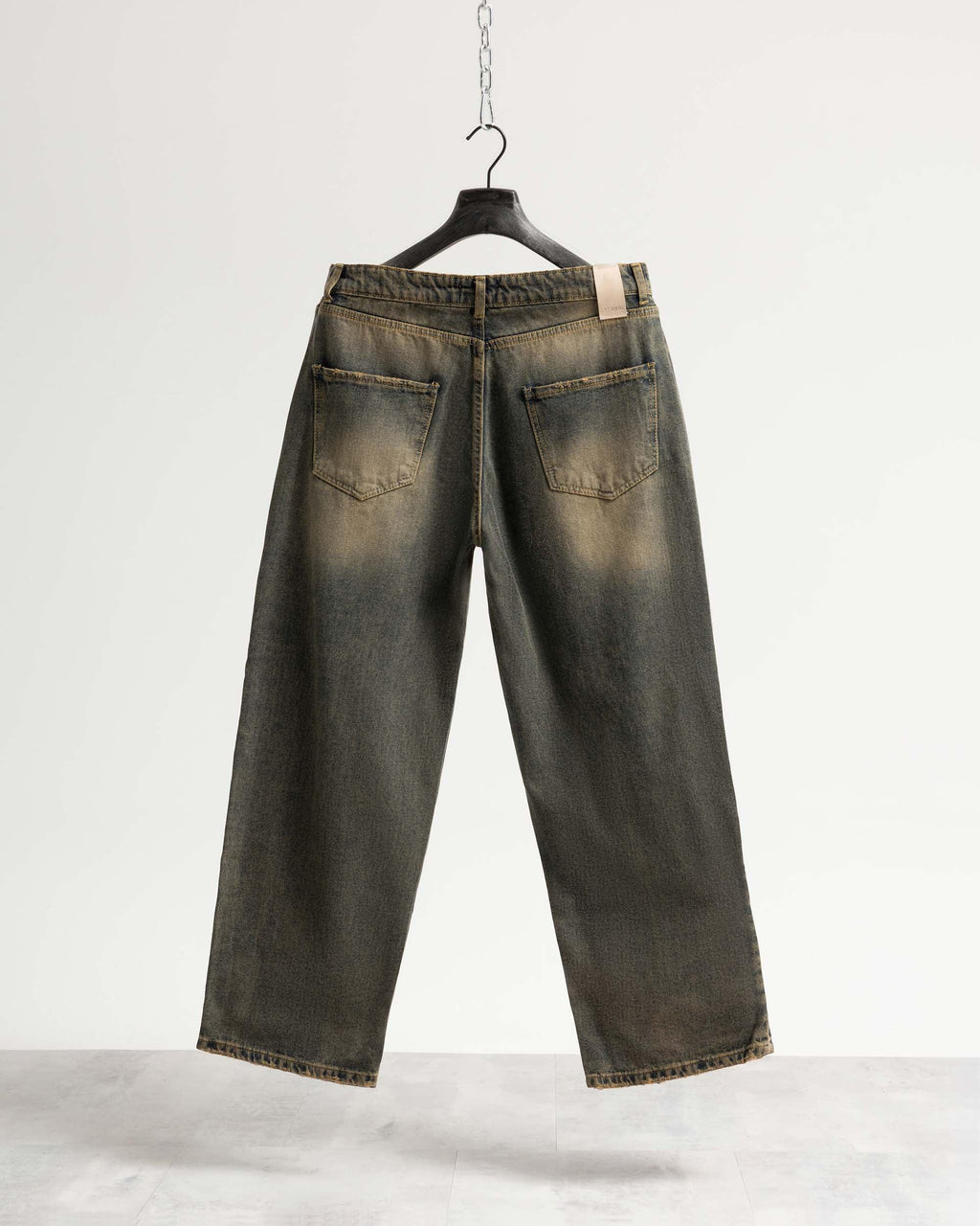 Jeans baggy blu sabbiato scuro Eternal