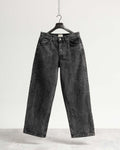 Jeans baggy nero con legature Eternal