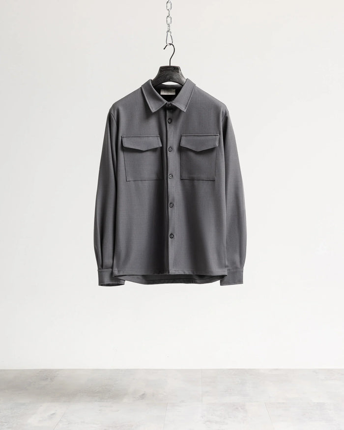 Camicia con tasconi tessuto classico Eternal Atelier - Grigio