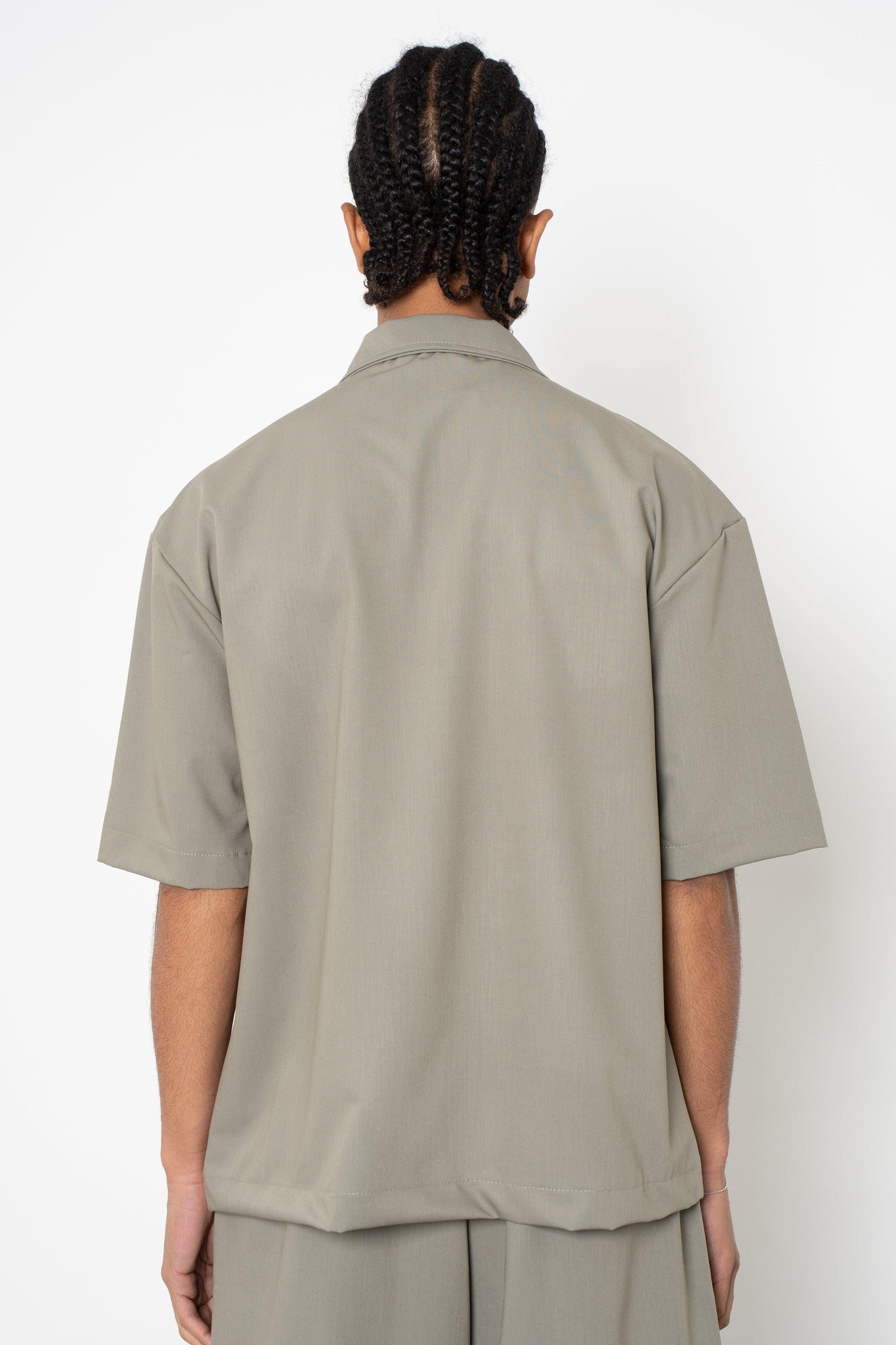Camicia mezza manica con zip