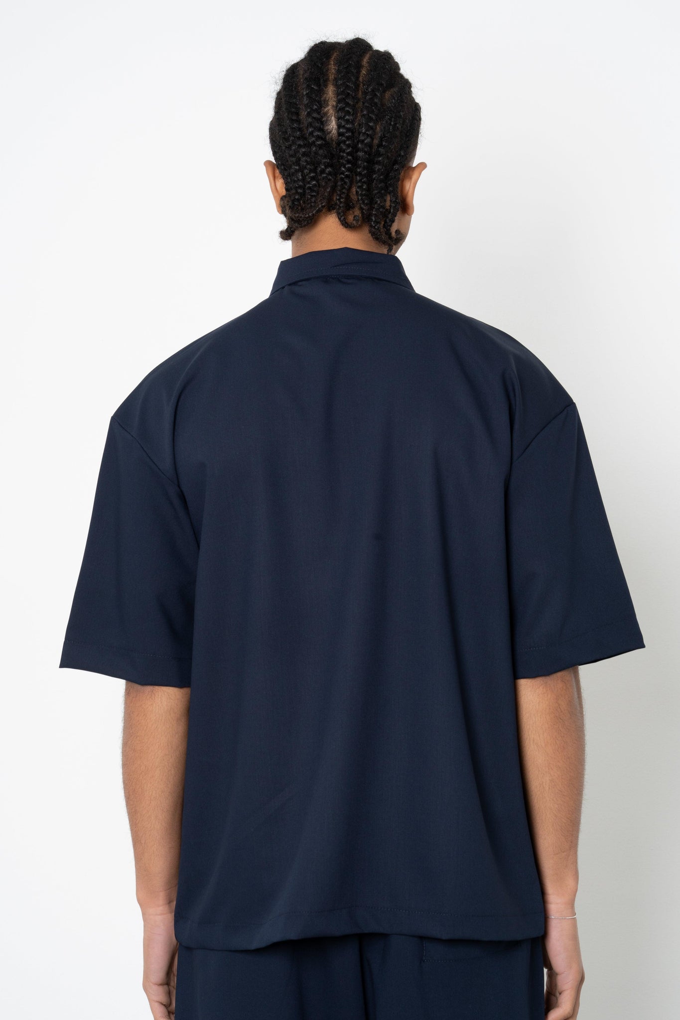 Camicia mezza manica con zip
