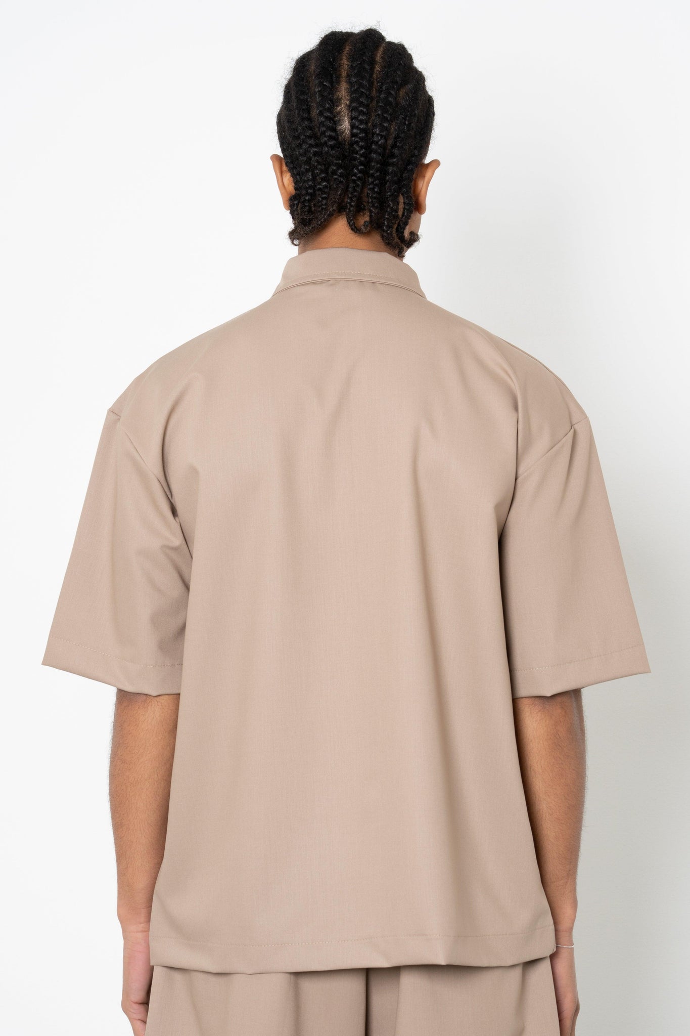 Camicia mezza manica con zip