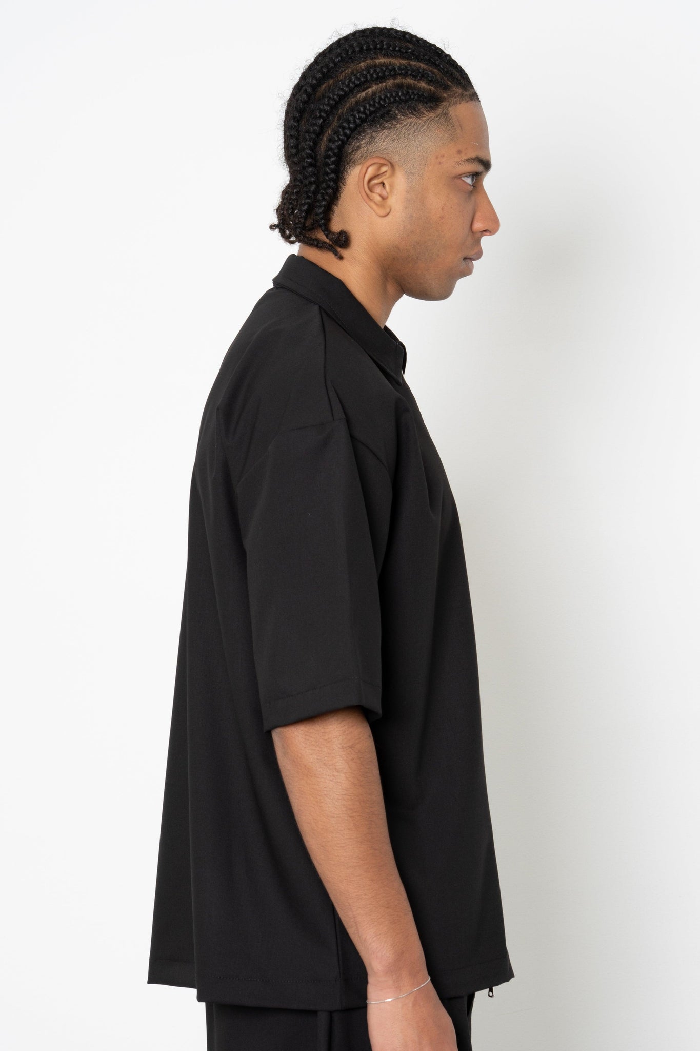 Camicia mezza manica con zip