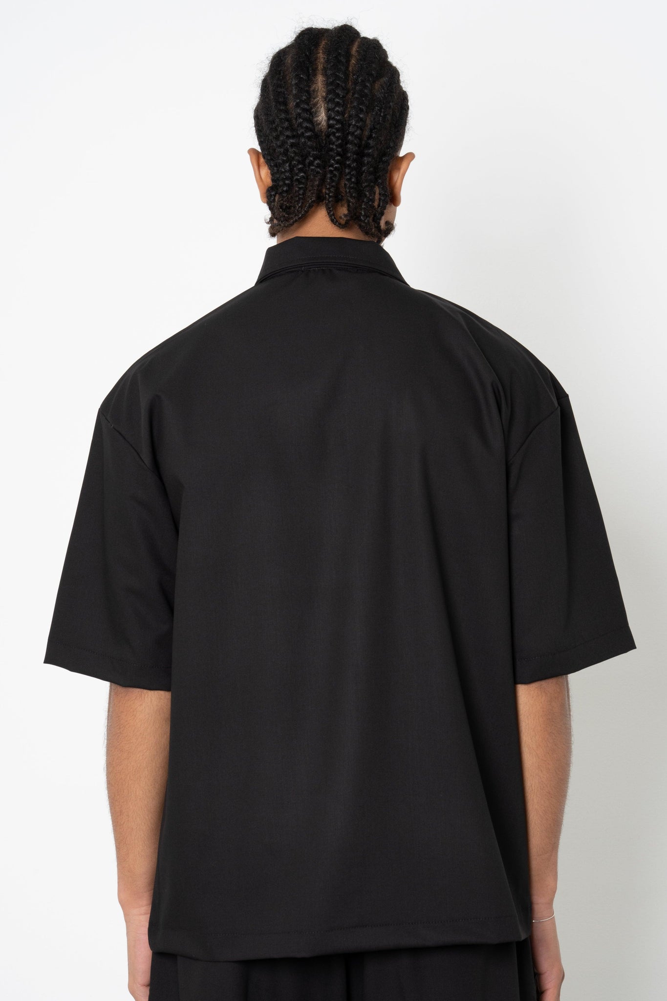 Camicia mezza manica con zip