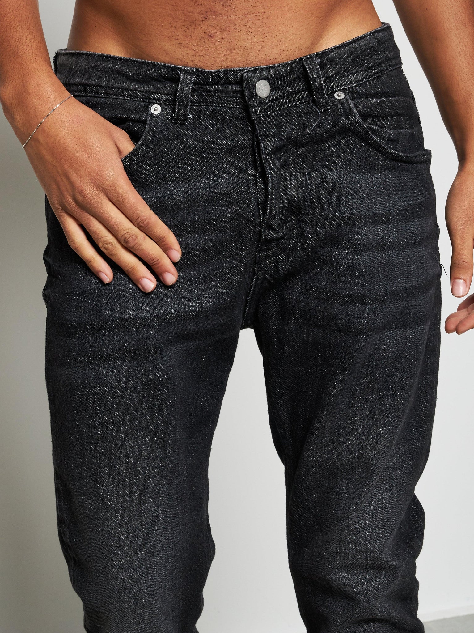 Jeans regular black carbon